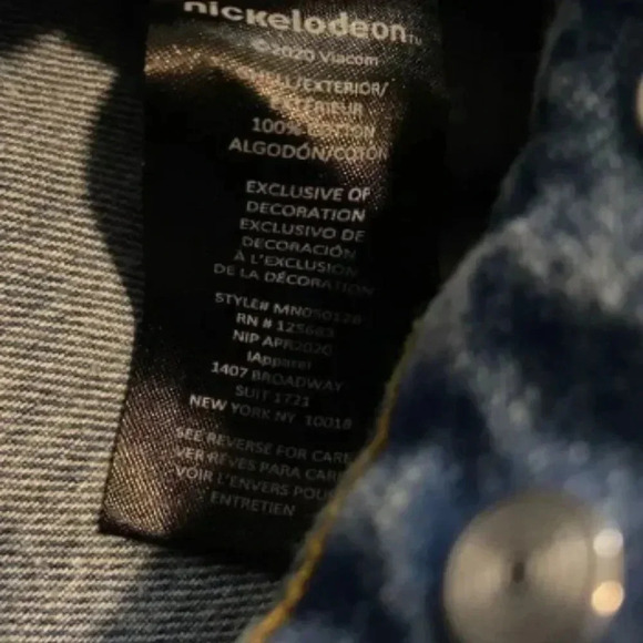 SpongeBob Members Only Jean Jacket - Picture 7 of 9